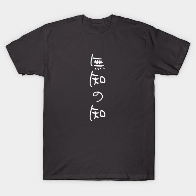 Japanese Kanji Awareness of Ignorance T-Shirt by Malldog Store